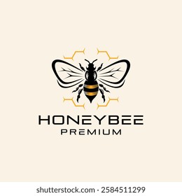 Honey label design. Concept for organic honey products, package design