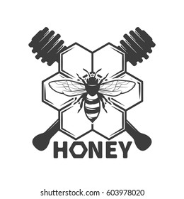 Honey label and design elements.