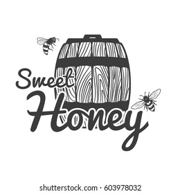Honey label and design elements.