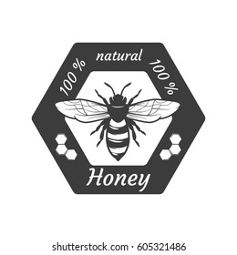 Honey label and design elements.