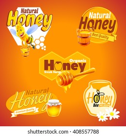 honey label and sticker