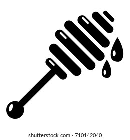 Honey ladle icon . Simple illustration of honey ladle vector icon for web design isolated on white background
