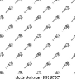 Honey ladle pattern vector seamless repeating for any web design