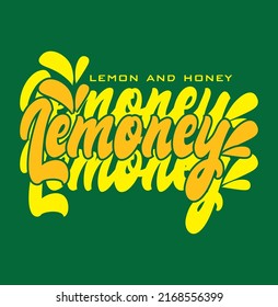  honey and lemon typography design