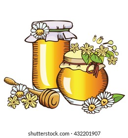 Honey, Linden and chamomile