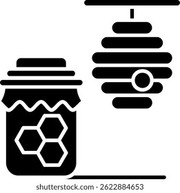 Honey Line vector Icon Design