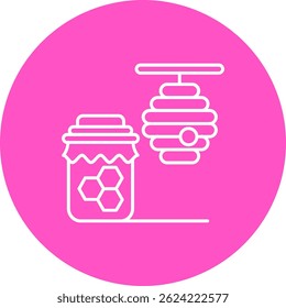 Design de ícone de vetor Honey Line
