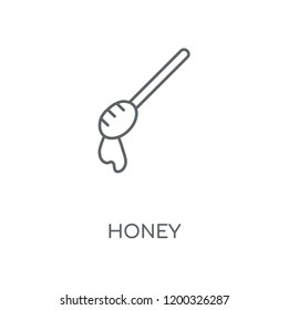Honey linear icon. Honey concept stroke symbol design. Thin graphic elements vector illustration, outline pattern on a white background, eps 10.