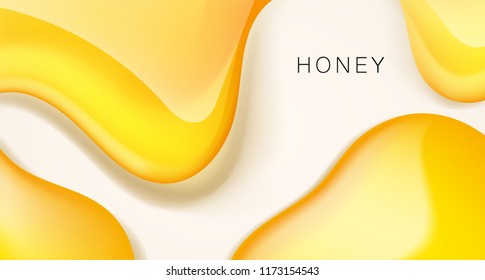 Honey liquid texture. Graphic concept for your design
