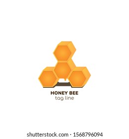 Honey Logo, bee logo - vector