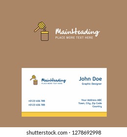 Honey  logo Design with business card template. Elegant corporate identity. - Vector