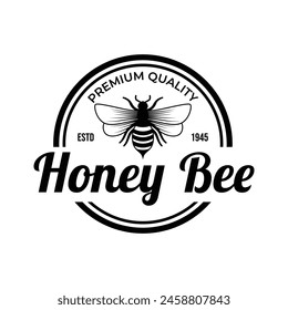 Honey logo design template illustration vector graphic
