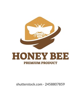 Honey logo design template illustration vector graphic