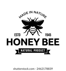 Honey logo design template illustration vector graphic