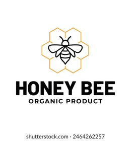 Honey logo design template illustration vector graphic