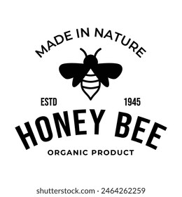 Honey logo design template illustration vector graphic