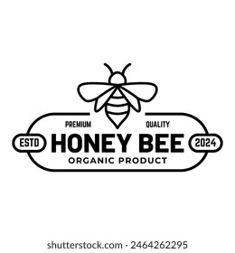 Honey logo design template illustration vector graphic