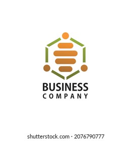 vector de diseño del logotipo de miel, logotipo para la empresa de alimentos y bebidas