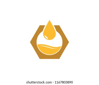 Honey logo design vector template