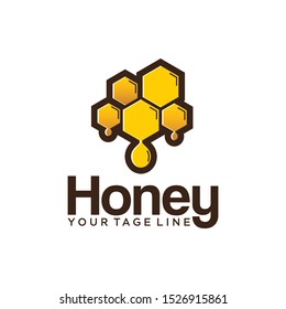 honey logo Design Vector Template, Simple, uniq , vector