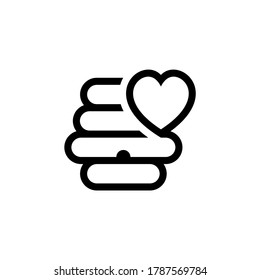 Honey logo icon design, Vector illustration, Love Honey Logo Design Concept. Food logo template