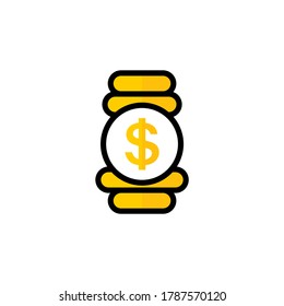 Honey logo icon design, Vector illustration, Money with Honey Logo Design Concept. Food logo template