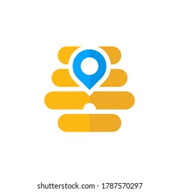 Honey logo icon design, Vector illustration, Point Honey Logo Design Concept. Food logo template
