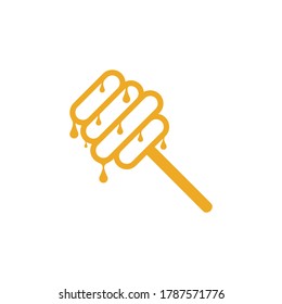 Honey logo icon design, Vector illustration, Honey Logo Design Concept. Food logo template