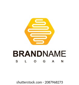 Logotipo de miel, vector de diseño de icono de miel