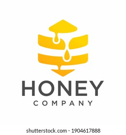 honey logo, icon and illustration