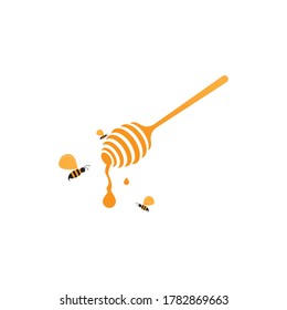 Honey logo illustration vector design