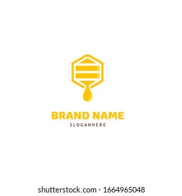 honey logo. modern design. vector illustration