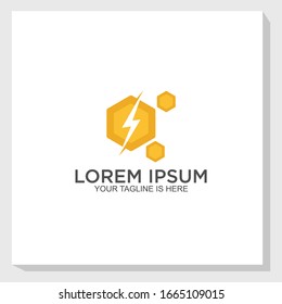 honey logo template design vector, health food logo vector