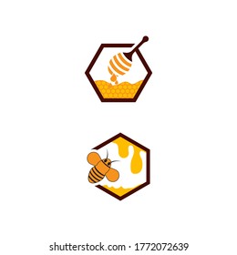 
Honey  Logo Template Design Vector Design Concept Symbol