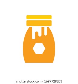 Diseño de icono vectorial de plantilla de logotipo de miel