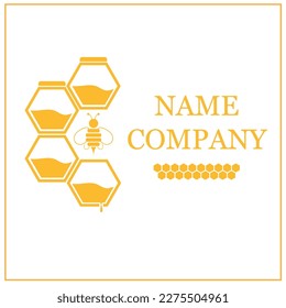 logotipo de miel tipo vectorial de abeja