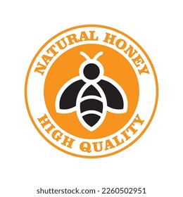 Honey logo vector illustration template design