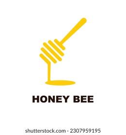 vector de logotipo de miel con plantilla de lema