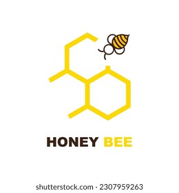 vector de logotipo de miel con plantilla de lema