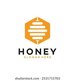 honey logo vector template illustration
