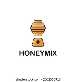 honey mix logo blander drink