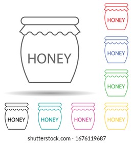 Honey multi color set icon. Simple thin line, outline vector of gmo icons for ui and ux, website or mobile application
