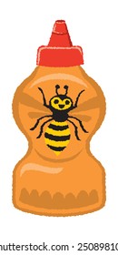 Honey Mustard Icon - Roughened Edge Style
