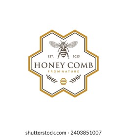 Honey From Nature Logo Design Template