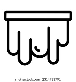 Honey nectar icon outline vector. Garden bee. Propolis comb
