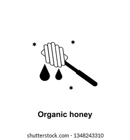 honey on stick icon. Element of beekeeping icon. Premium quality graphic design icon. Signs and symbols collection icon for websites, web design, mobile app
