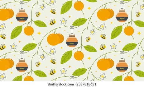 Honey and Orange Blossoms pattern.