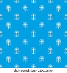 Honey plant pattern vector seamless blue repeat for any use