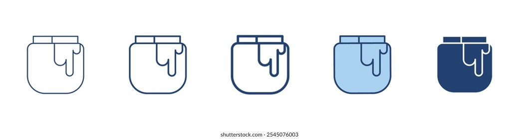 Honey pot icon Symbol set collection