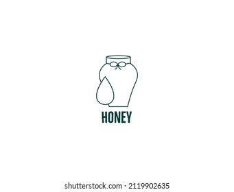 honey pot icon vector illustration 